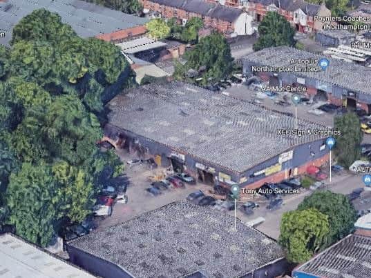The garage in Bunting Road has been proposed for renovation.
