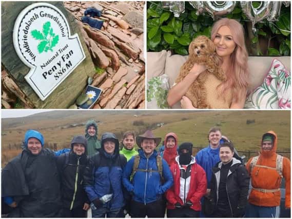 A team of co-workers ran up, over and then back over the Pen Y Fan summit for charity.