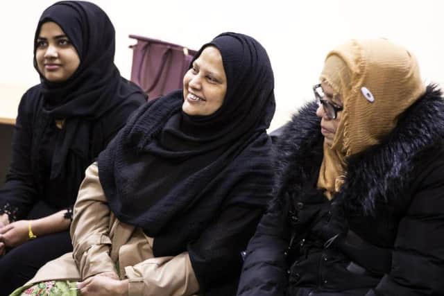 The 'conversation cafe' teaches women English.