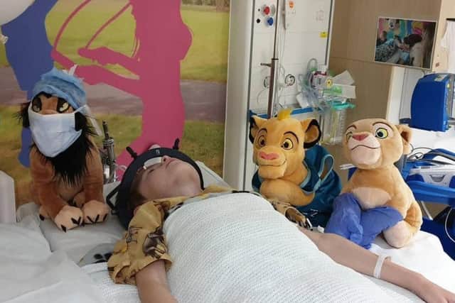 Harry's parents are hoping he will be able to leave hospital in time for Christmas.