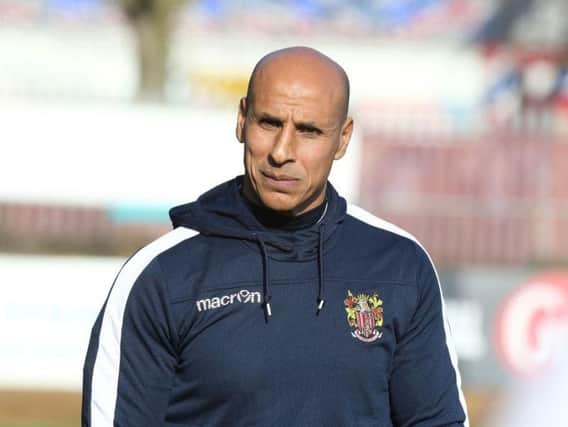 Dino Maamria was appointed Oldham manager shortly after losing his job at Stevenage