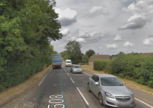 The crash was on the A508 in Roade. Photo: Google