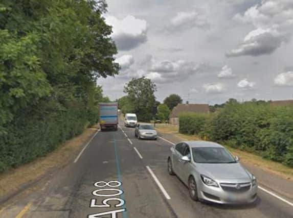 The crash was on the A508 in Roade. Photo: Google