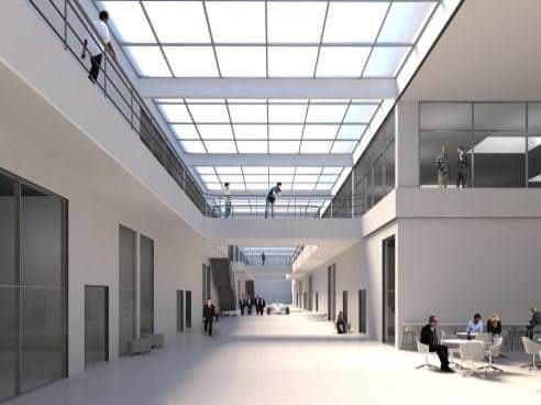The proposed 'central street' of the development