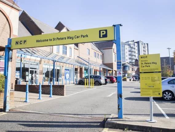 A private car park at St Peter's Way handed out fines to customers who paid for an all-day stay after a machine fault.