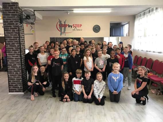 Children in rehearsal for Strictly Northampton Kids 2019