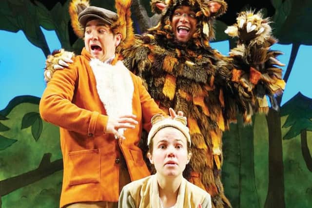 The hard-working cast of The Gruffalo