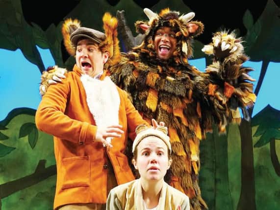 The hard-working cast of The Gruffalo
