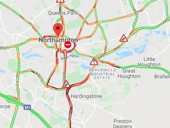 The AA traffic map