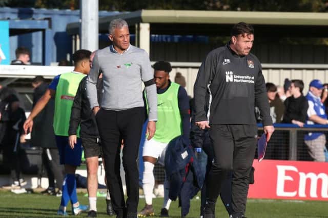 An upset never looked on the cards for Keith Curle's team at Hardenhuish Park on Sunday. Picture: Pete Norton