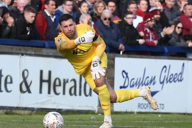 His return to the Cobblers net was as routine as they come, asked only to make simple stops on just his second appearance for the club. Solid handling and kept his wits about him... 7