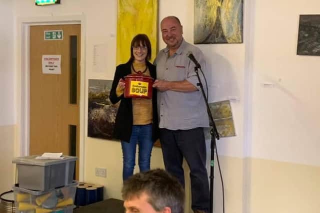 'Were Jamming East Midlands' were the last winners of the soup funds - which they will put towards their Samba drumming project.