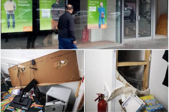 The Barnado's store in Northampton was broken into overnight after just three weeks after opening.