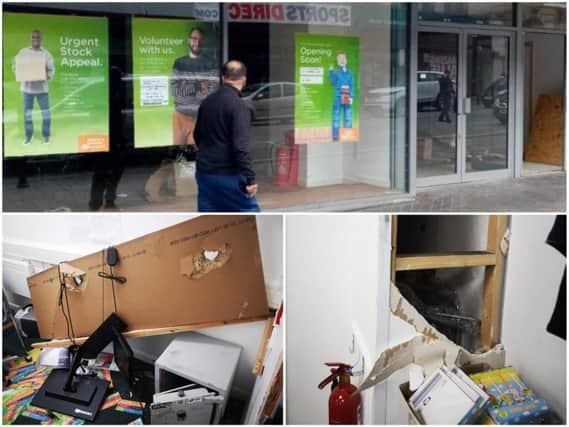 The Barnado's store in Northampton was broken into overnight after just three weeks after opening.