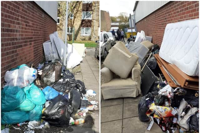 The flytipping dump in Ash Street has proven too big to be taken away in one job.