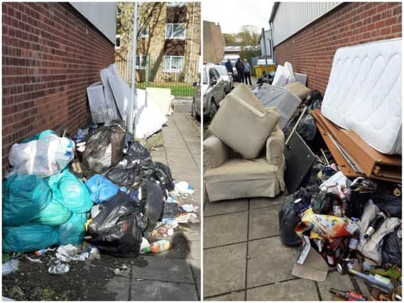 The flytipping dump in Ash Street has proven too big to be taken away in one job.