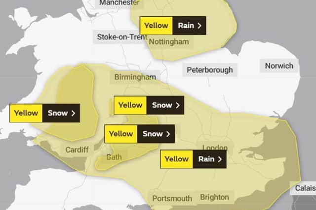 A weather warning is in place for Northampton today