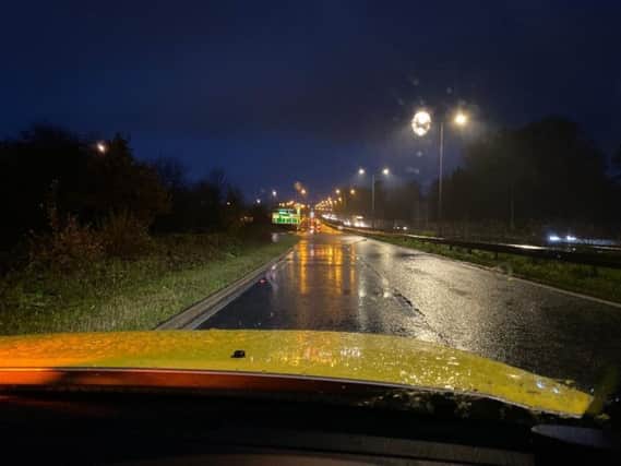 Picture taken this morning (Thursday) by Highways England.