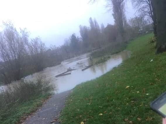 River levels are continuing to rise. Pictures via Lewis Horne