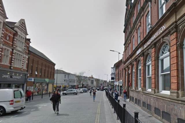 The top end of Abington Street where the attack took place