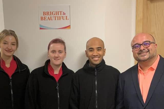 Kalpesh Bhayani and his team of cleaners