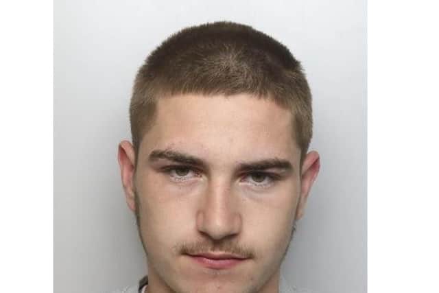 Reece Reed was found in a chicken coop"unclothed below the waist" and brandishing a kitchen knife.