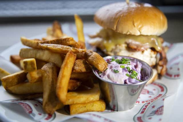 The CBC Burger (above). Pictures by Kirsty Edmonds.
