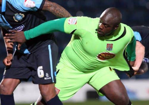 STILL CONFIDENT - Cobblers striker Adebayo Akinfenwa (Picture: Kelly Cooper)