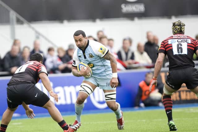 DETERMINED - Samu Manoa hailed the spirit in the Saints squad after the win at Saracens (picture by Linda Dawson)