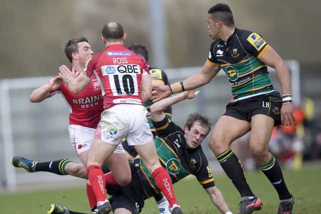 BIG CALL - Stephen Myler and Luther Burrell (right) have been added to the England squad (picture by Linda Dawson)