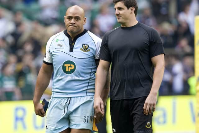 CONFIDENT - Soane Tonga'uiha (left) believes Saints can claim major silverware at the third time of asking (picture by Linda Dawson)