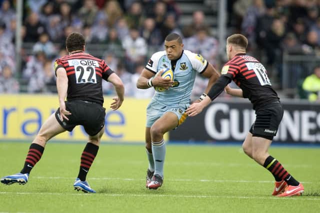 BIG MOMENT - Saints centre Luther Burrell will start for England for the first time on Sunday (picture by Linda Dawson)