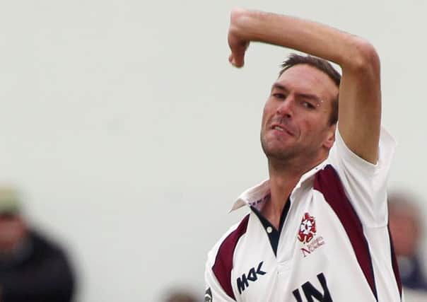 SIX WICKETS - Trent Copeland starred in his final performance for Northants