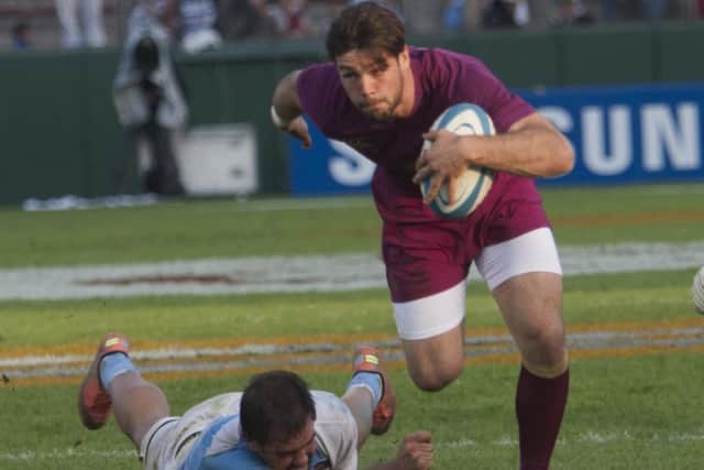 BACK IN THE RED ROSE - Saints full-back Ben Foden in action for England against Argentina