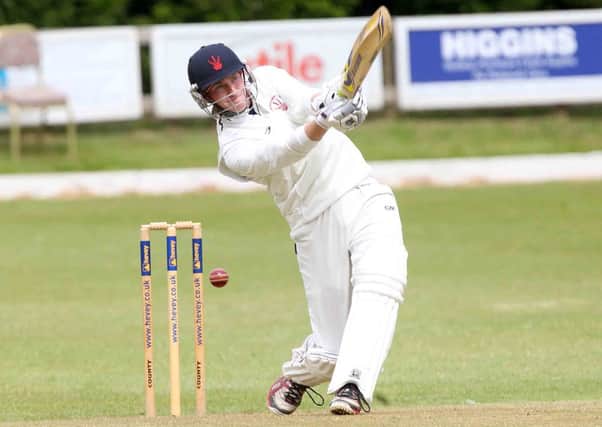 MISSING OUT - Tom Leonard has a swing and a miss batting for Horton House in their defeat to Finedon Dolben (Pictures: Sharon Lucey)