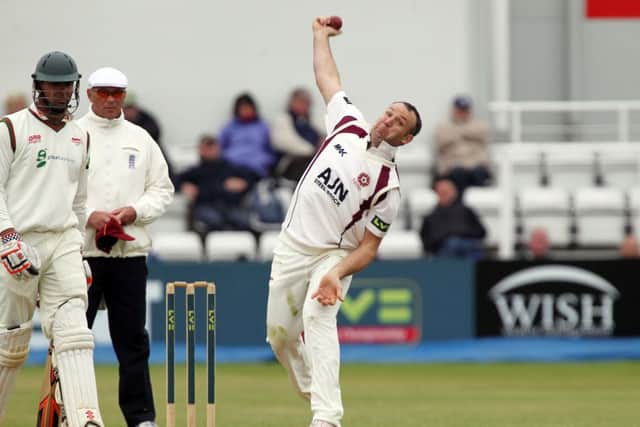James Middlebrook took the only wicket to fall at Grace Road on Thursday