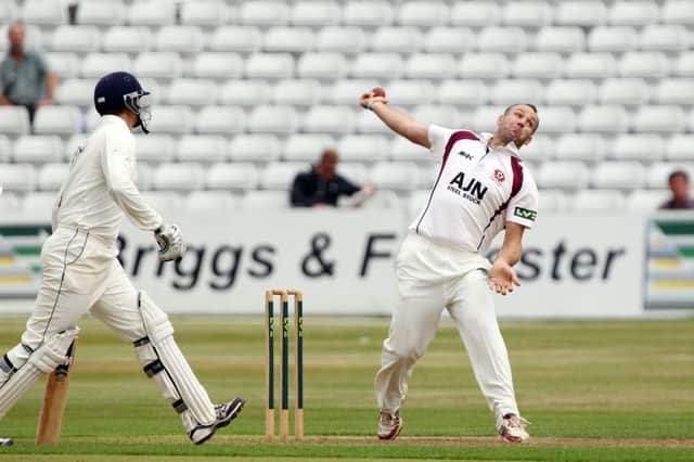 James Middlebrook in action during the final day against Gloucestershire