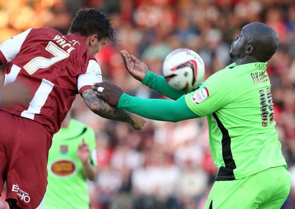 MOVING ON - Adebayo Akinfenwa left the Cobblers to sign for Gillingham in the summer