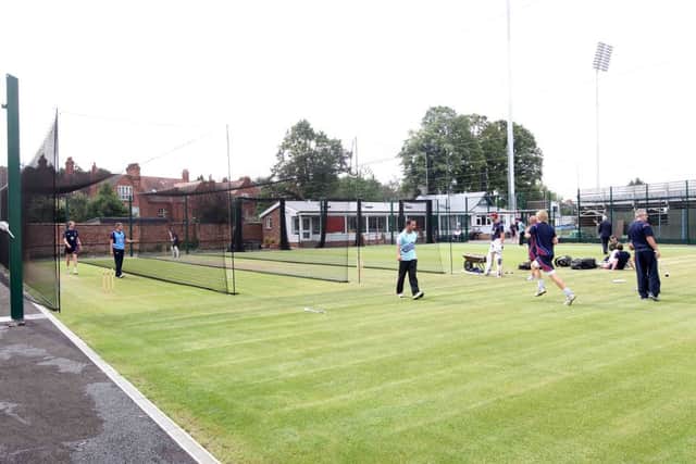 The new outdoor nets at the County Ground