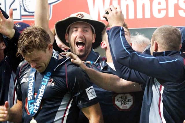 The Steelbacks celebrate their Friends Life t20 win at Edgbaston, a success that was built around a powerful batting line-up