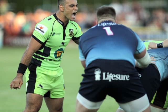 ENJOYING HIS WORK - Kahn Fotuali'i is loving life at Saints (picture by Tony Waugh)