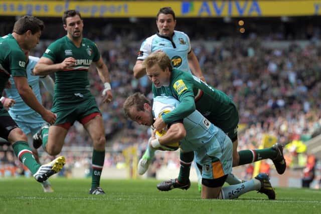 BACK IN MAY - Stephen Myler scored for Saints in their Premiership final defeat to Leicester