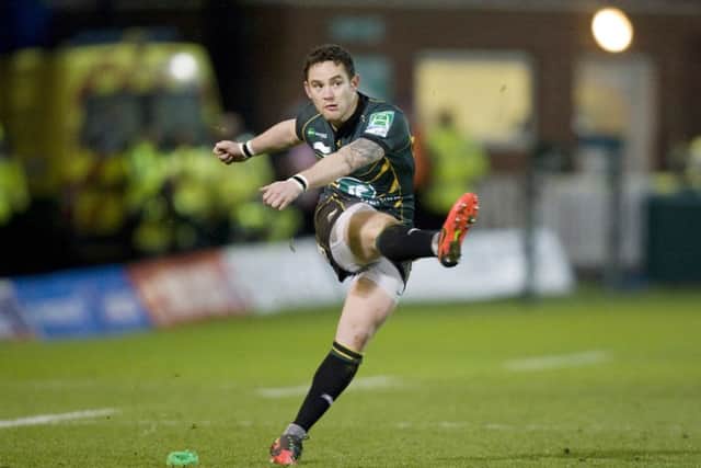 FRESH START - ex-Saints fly-half Ryan Lamb is loving life at Leicester (picture by Linda Dawson)