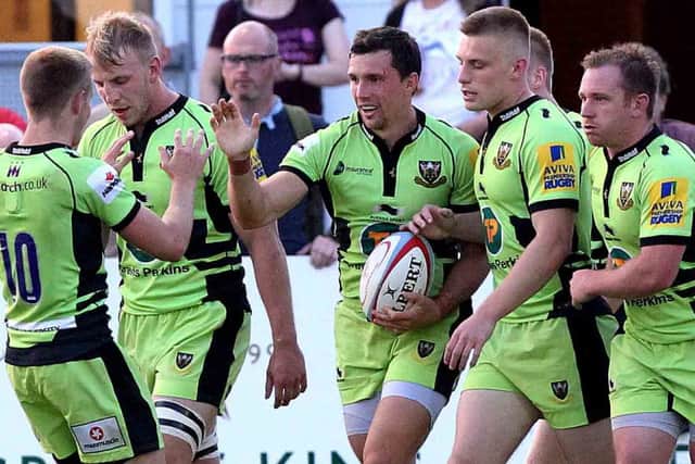 ON TARGET - six Saints players were on target in the team's pre-season win at Moseley