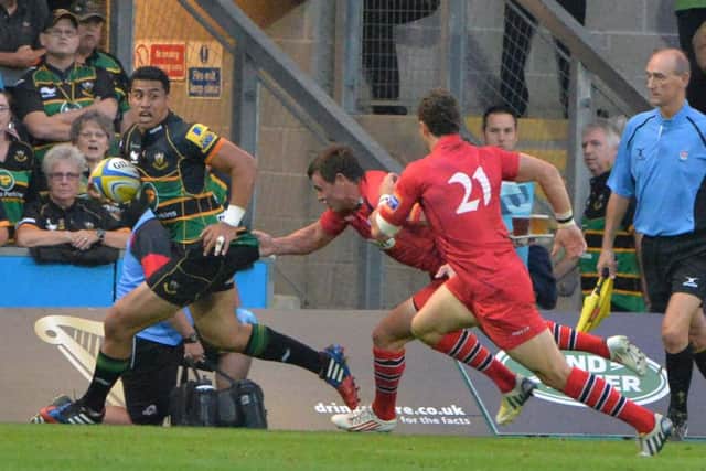 PUSHING ON - George Pisi is aiming to rediscover his best form at Saints this season (picture by Dave Ikin)