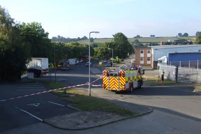 Acid spill in Daventry (picture by Chris Shannon)