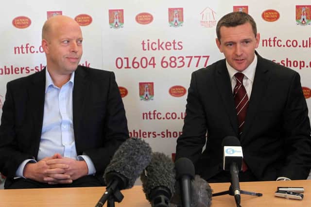 TEAM WORK - chairman David Cardoza says all football matters are dealt with by manager Aidy Boothroyd