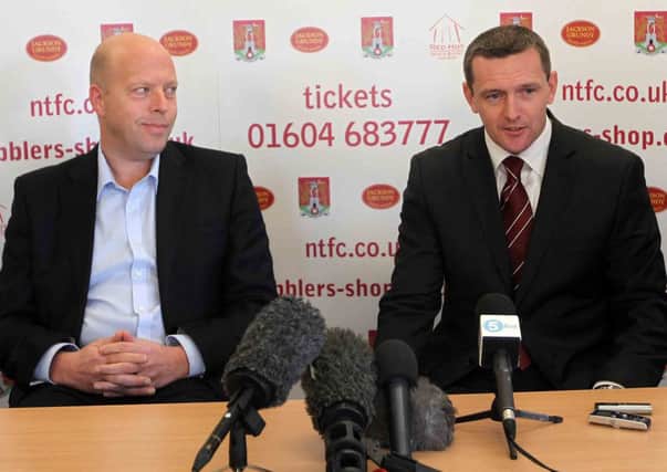 TEAM WORK - chairman David Cardoza says all football matters are dealt with by manager Aidy Boothroyd