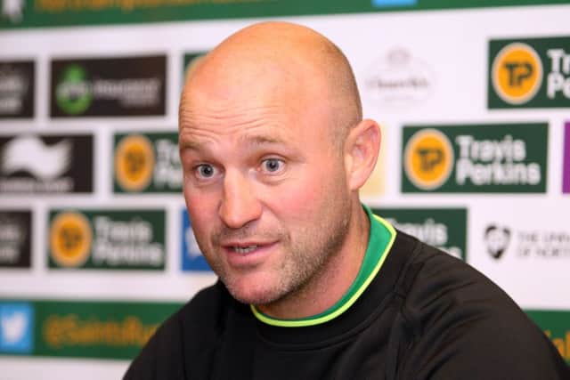 WORDS OF WISDOM - Alex King has outlined what he wants from Saints fly-half Stephen Myler (picture by Kelly Cooper)