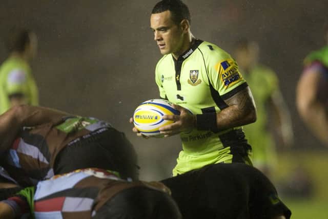EASY RIDE - Kahn Fotuali'i is enjoying being given an armchair ride by the Saints pack (picture by Linda Dawson)